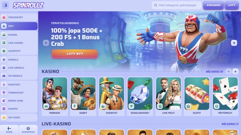 SpinRollz Homepage
